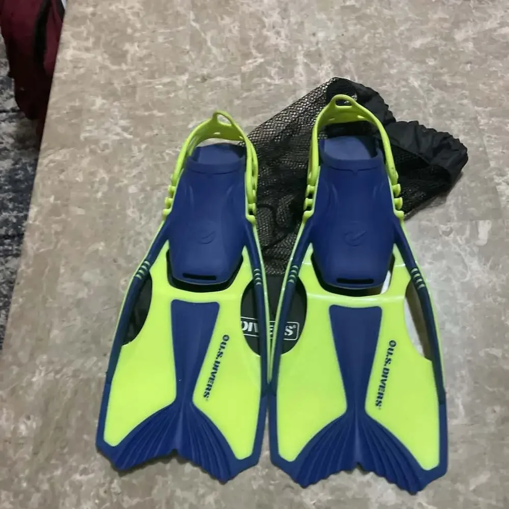 US Divers Snorkel/ Size m Kidds Coming With Bag / Blue / Green